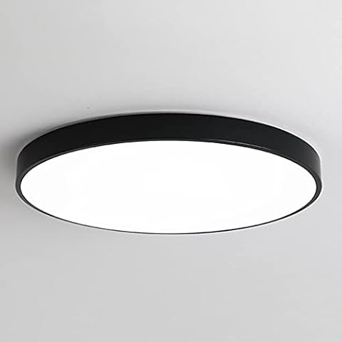 CHENKUI Minimalist LED Flush Mount Ceiling Lamp Fixture 24W Three-color Dimming Ceiling Light Modern Round Shape Flat Light Energy-saving Ceiling Lighting Used In Meeting Rooms Cover
