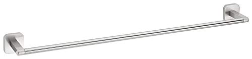 tesa ESTEETIC Handtuchstange verchromt - Badetuchhalter zur Wandbefestigung ohne Bohren inkl. Klebelösung - 630mm x 50mm x 85mm