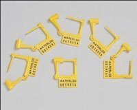 PT# PS-100 100- Plastic Seals Break-Away Yellow 100/Pk by, Waterloo Industries