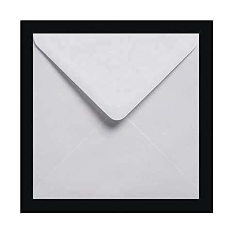 50 White 100gms Square GUMMED ENVELOPES 105mm x 105mm Cover