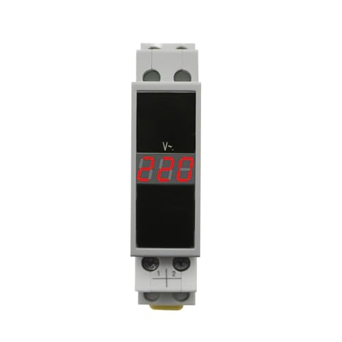 Voltmètre modulaire monophasé AC 80-500V rail DIN BV-1R LED