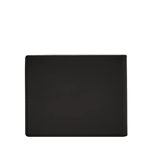 Fossil Men's Derrick Leather Bifold Sliding 2-in-1 with Removable Card Case Wallet, Black, (Model: ML3685001)2