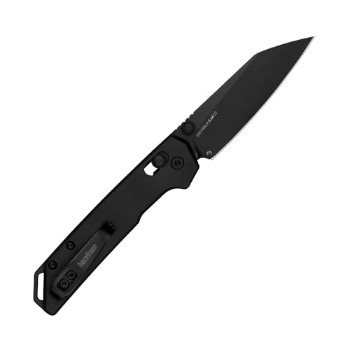 Image of Kershaw Mini Iridium Folding Pocket Knife, 3 inch D2 Steel Blade, DuraLock, Aluminum Handle, Pocketclip