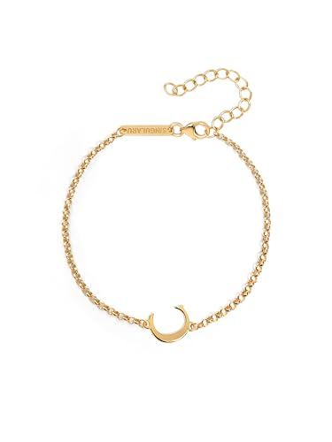 Bracelet en argent sterling et or 18kt Singuluaru avec lettre personnalisée