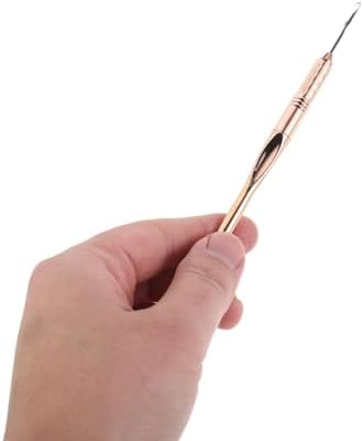 Stainless Steel Hair Extension Crochet Hook with Ergonomic Handle - 3