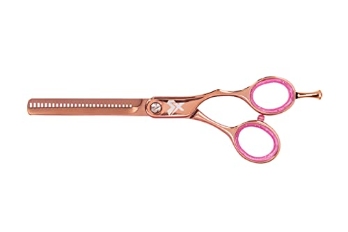 Cricket Shear Xpressions Hey Rosie 30T Professional Stylist Hair Thinning Scissor Japanese Stainless Steel Texturizing Shear, Rose Gold