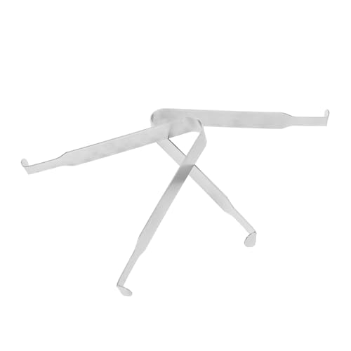 NAMOARLY Stainless Steel Fireplace Liner Filler 2pc Cooking Tongs Clip Camping Rack Lifter