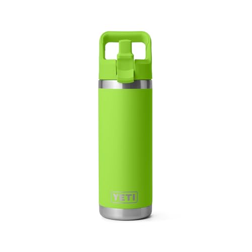 Image of YETI Rambler 18 oz Bottle, Vacuum Insulated, Stainless Steel with Color Matching Straw Cap, Venom