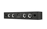 Polk Monitor XT35 Slim Center Channel Speaker - Hi-Res Audio Certified, Dolby Atmos & DTS:X Compatible, 1'' Terylene Tweeter & Four 3'' Dynamically Balanced Woofer, Wall-Mountable, Midnight Black (Renewed)