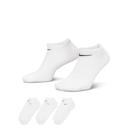 NIKE Everyday Lightweight, Calcetines Hombre, Multicolor (blanco/negro), M