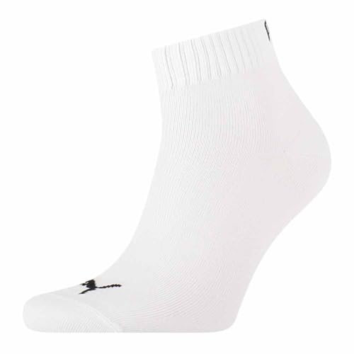 PUMA Mens Basic Quarter Socks Socks - White