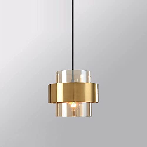 Luz de colgante de vidrio industrial para renovar la iluminación del comedor
