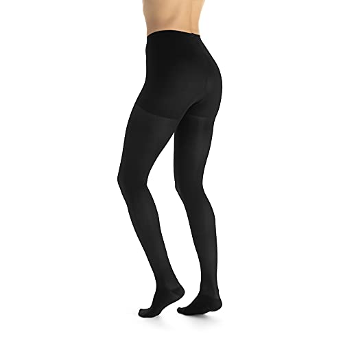 Image of JOBST UltraSheer Waist-High Compression Stockings for Women - Closed Toe - Medical Compression 20-30 mmHg - For Varicose and Spider Veins - Helps Prevent Swelling - Classic Black, Medium