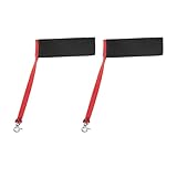 TSMORY 2 o 4 guantes de esquí, correa de seguridad, tamaño ajustable para deportes de nieve, guantes de esquí, correa de muñeca, clip de metal de poliéster, guantes de retención