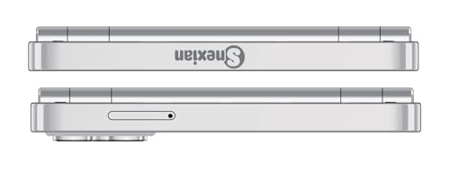 Image of Snexian All-New Rock FOLD MINI Dual Display |Keypad Mobile| with 2.8 inch and 2.4 inch Big Display |Flip|Fold|BT Dialer| Voice Changer |Auto Call Recording|Big Battery| FM |Camera| Feature Phone | Silver