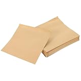 ifundom 100 piezas Bolsas de Papel Kraft Antiaceite Portátiles para Pan Pasteles y Bocadillos Desechables y Resistentes para Picnic y Embalaje Alimentario