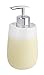 Produktbild WENKO Seifenspender Malta Gelb/Weiß - Flüssigseifen-Spender, Spülmittel-Spender Fassungsvermögen: 0.3 l, Keramik, 7.5 x 15 x 8 cm, Gelb