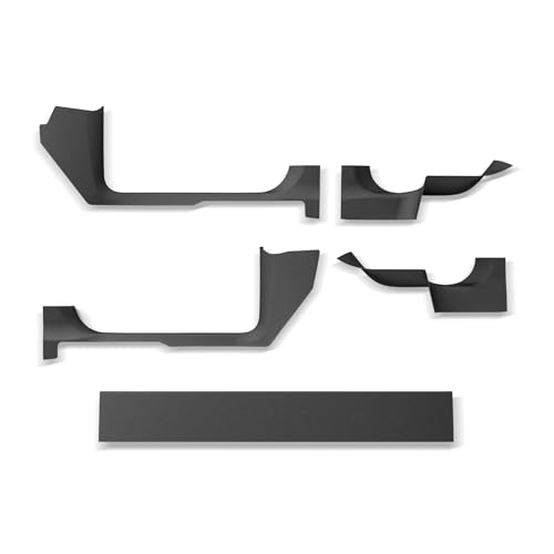 LUCKEASY 5PCS for Tesla Model Y Juniper 2025 2026 Premium & Performance (Not Suitable for Standard) Front & Rear Door Threshold Strip 2nd Row Seat Lower Protector TPE Accessories Black