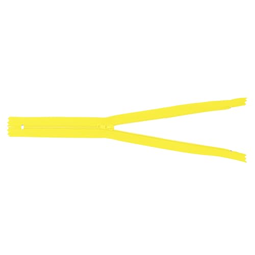 Image of Mandala Crafts 80 PCs Yellow Closed-End 15 Inches Nylon Zippers for Sewing