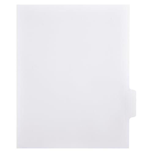 Exhibitindexes® Blank Side Tabs, All Position 4 of 5 Positions