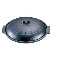 Aluminum Round Ceramic Grill, ?7.7 inches (195 mm), Black M10-553