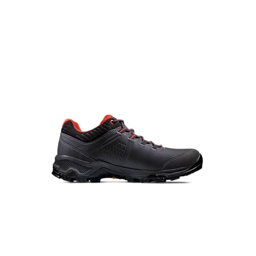 Image of Mammut Men's Mercury IV Low GTX Hiking Shoes, Titanium-Hot Red, Vibram Sole, 3D Memo Foam, Day Hike Comfort
