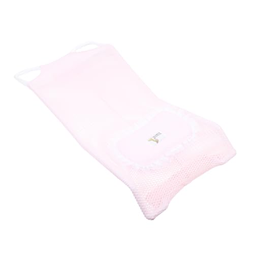 Hohopeti 新生児用薄型軽量ベビーバスサポートネット ベビーホルダー付き快適入浴マット お風呂滑り止め設計 旅行やホテル使用向け 浴槽補