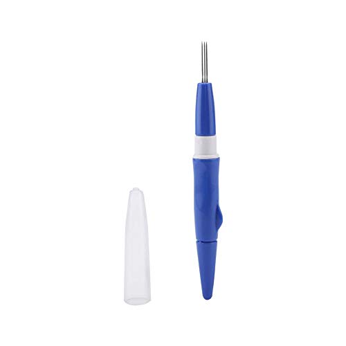 Felting Needle Embroidery Punch Pen with 3 Fine Needles Set Tool Wool Felting Sewing Supplies DIY Sewing Craft (Blue) - Image 4