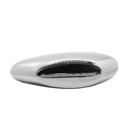 Image of Women Acrylic Clutch Purse Novelty Metallic Evening Bag for Party | Acrylic Construction with Metallic Shine and Sculptural Design, Ideal for Weddings, Parties and Formal Events