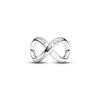 PANDORA Moments Für immer & Ewig Unendlichkeits-Charm aus Sterling Silber, Kompatibel Moments Armbändern, 793243C00