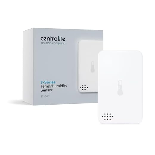 Centralite Temperature and Humidity Sensor - Monitors Room Climate - Detects High Humidity, Low Temperatures, Prevents Pipe Burst due to Freezing - Works with Smartthings, Hubitat, Ezlo, Vera, Zigbee