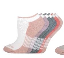 Image of Dickies Women's Dri-Tech No-Show Socks, White Assorted, 6-Pack