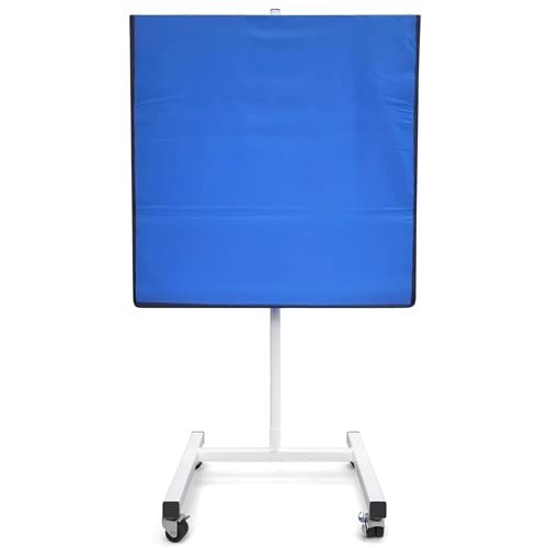 X-Ray Mobile Shield - Max Mobile, 48"W x 48"H, H-Base, 0.5mm Lead Solid Panel, USA Made