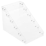 LALADEFIEE Organizador Acrílico Transparente para Esmaltes de Uñas con Soporte Estable y Versátil para Manicura Barra de Labios y Cosméticos Diseño Elegante para Mesa de Maquillaje