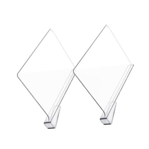 OUNONA 4Pcs Acrylic Cabinet Dividers Nail Multi Function Shelf Separators for Organizing Closets Kitchens and Bathrooms Transparent Design for Easy Access and Visibility