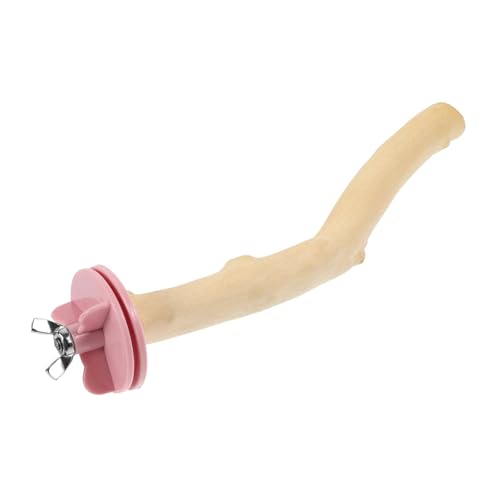 Gadpiparty 鳥立ちポール 鳥の止まり木 ケージ オウム 鳥かごクリップ 鳥の餌箱 鳥スタンドスティック 鳥の木 鳥かごのおもちゃ コンパクトバードパーチ 鳥のはしご 面白い鳥スタンド 木製