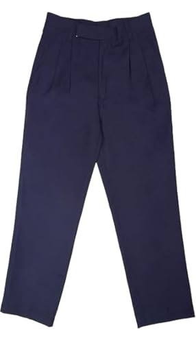 Image of Navy Blue School Uniform Trousers, Formal Dress Pants Regular-Fit Kids & Boys