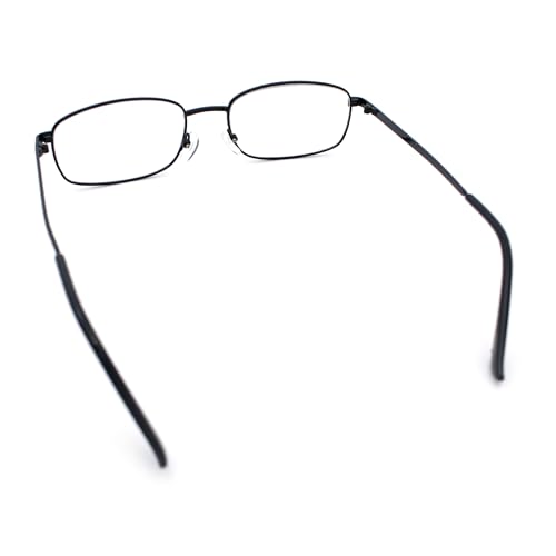 Image of SA106 Extra Narrow Slim Metal Rim Oval Rectangle Retro Vintage Clear Lens Fashion Eyeglasses