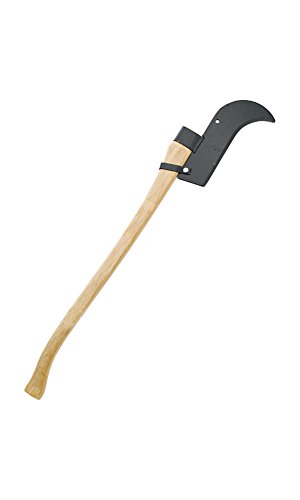 Council Tools 12″ Single Edge Bush Hook; 36″ Curved Wooden Handle - Thumbnail 2