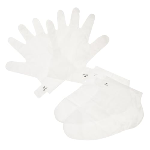Didiseaon Hand Mask Foot Peeling Glove Set Exfoliating Whitening Soft Breathable Gloves for Dry Sk