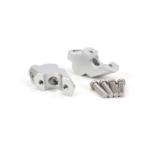 Rehausseur guidon DS900X alu argenté support de guidon rehausse de guidon de moto 22mm 28mm