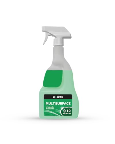 Limpiador multisuperficie ultra concentrado con aroma a manzana - Ecobottle Multisurface - Multiusos para muebles, cristales, pantallas y oficinas - Envase reutilizable - 750ML