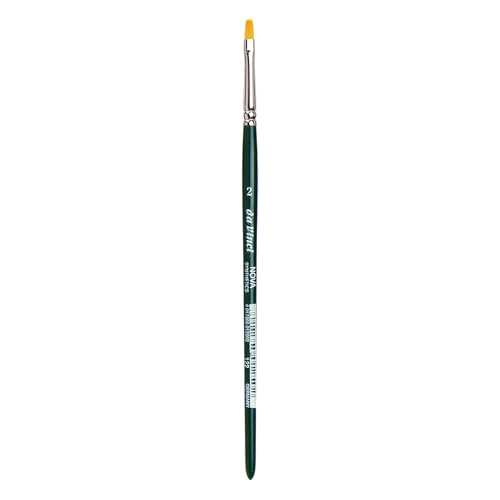 da Vinci Nova Series 122 Hobby Paint Brush, Hobby Flat Synthetic, Size 2 (122-02)