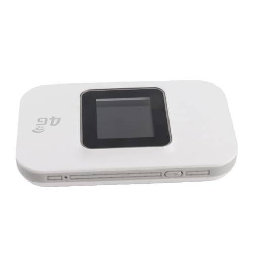 Image of Dpofirs 4G Portable WiFi Hotspot Router with 1.44in Color Screen, 3650mAh Battery, Micro SIM Card Slot for Travel, Laptop, & Mobile Device Internet (White)