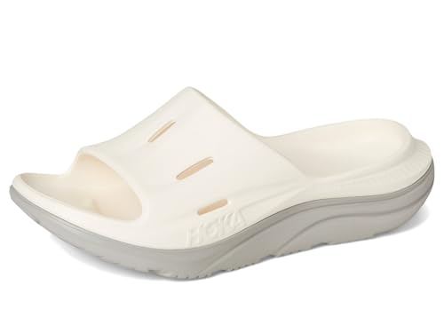 Image of Hoka Unisex Ora Recovery Slide 6 Alabaster /Stardust Men's 6, Women's 8