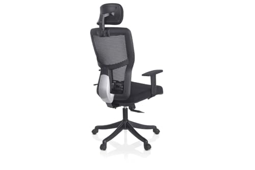 Image of Ergoline Abs with Mesh Ergo HB ML Office Chair, Mesh Ergonomic Office Chair for Work from Home,Adjustable Lumbar Support, Gaslift & Headrest with Adjustable Arms