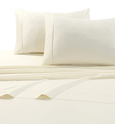 Image of Tribeca Living Cal King Egyptian Cotton Sateen Sheet Set, | 600 Thread Count, 100% Egyptian Cotton, Soft Sateen Weave, Deep Pocket, 6-Piece Set, Machine Washable