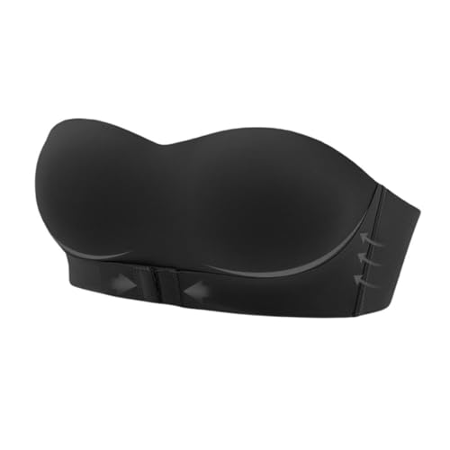 Soutien-gorge sans bretelles pour robe dos nu et tenues d'été noir