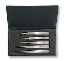 Set TWEEZER, ALTA Precisione, 5PC, Pinzette e punte di ricambio, Qty.1 | K5HP.SA.IT