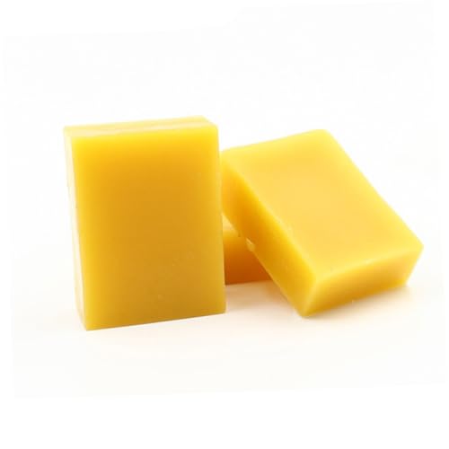 FRCOLOR 2PCS Natural Polishing Beeswax for Furniture Collectables Small Yellow Wax for Polishing Easy Application Non Greasy Finish for Jewelry Care